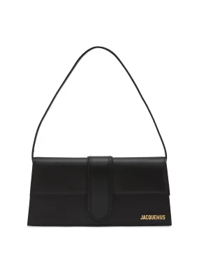 -----------JACQUEMUS ---- ------------BLACK ----Le Bambino Padded Leather Long Shoulder Bag --