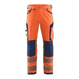 1197-1642 High Vis Work Trousers 4-Way Stretch - Blåkläder