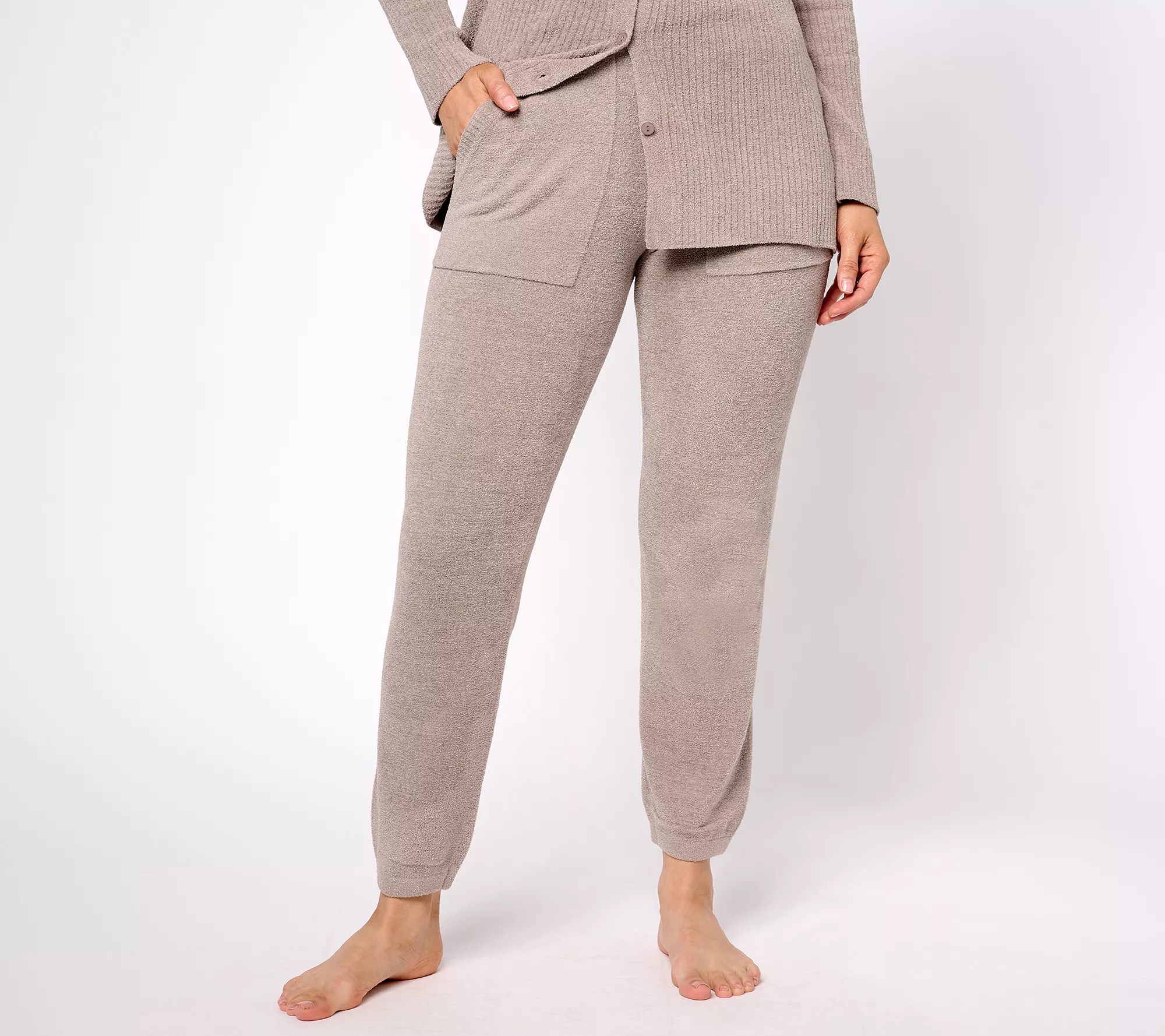 "As Is" Barefoot Dreams Petite CozyChic Ultra Lite Tunnel Joggers