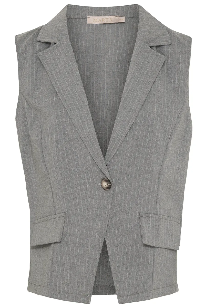 6541 | Grey | Vest fra Marta du Chateau