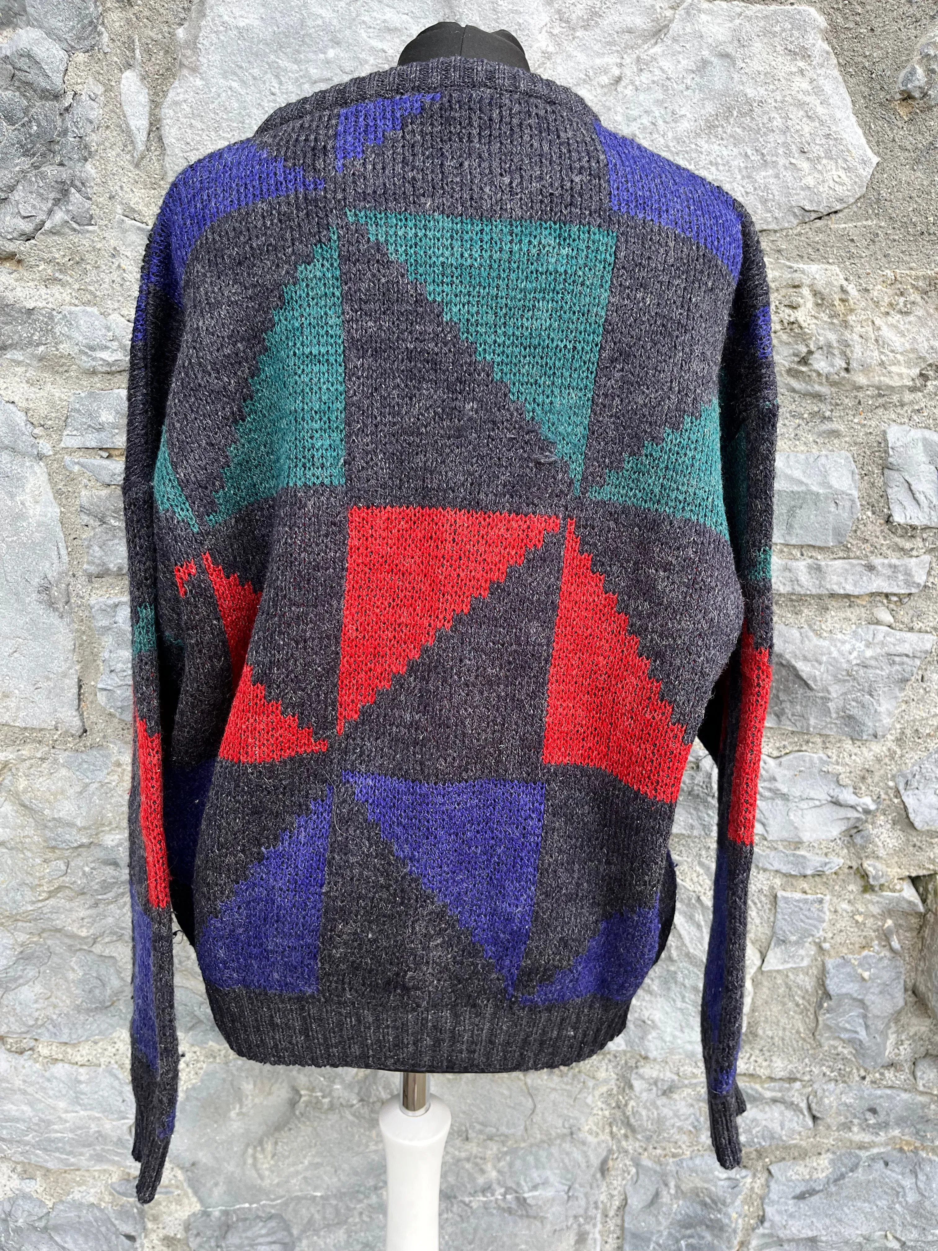 80s geometric jumper S/M