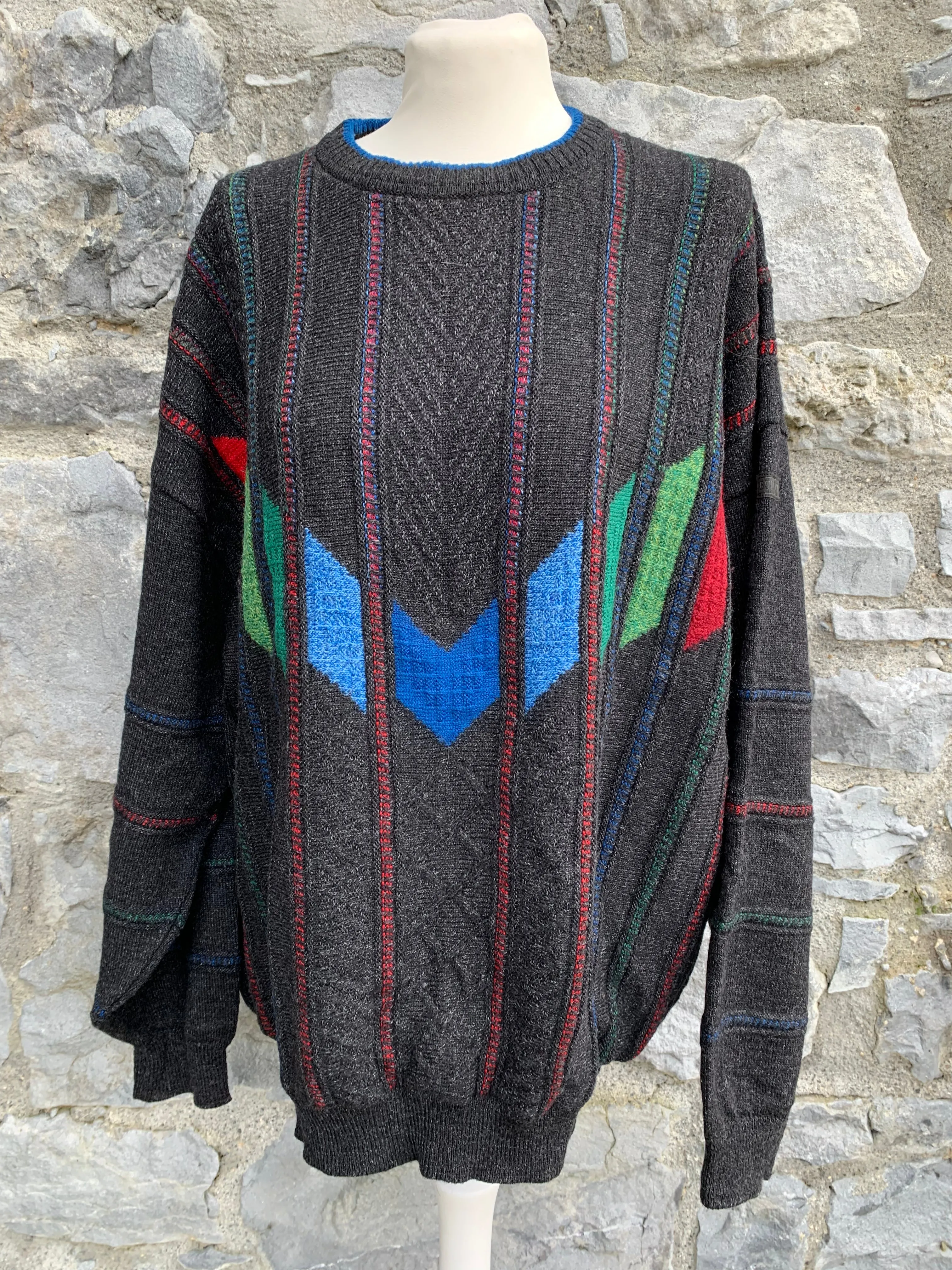 80s rainbow jumper M/L