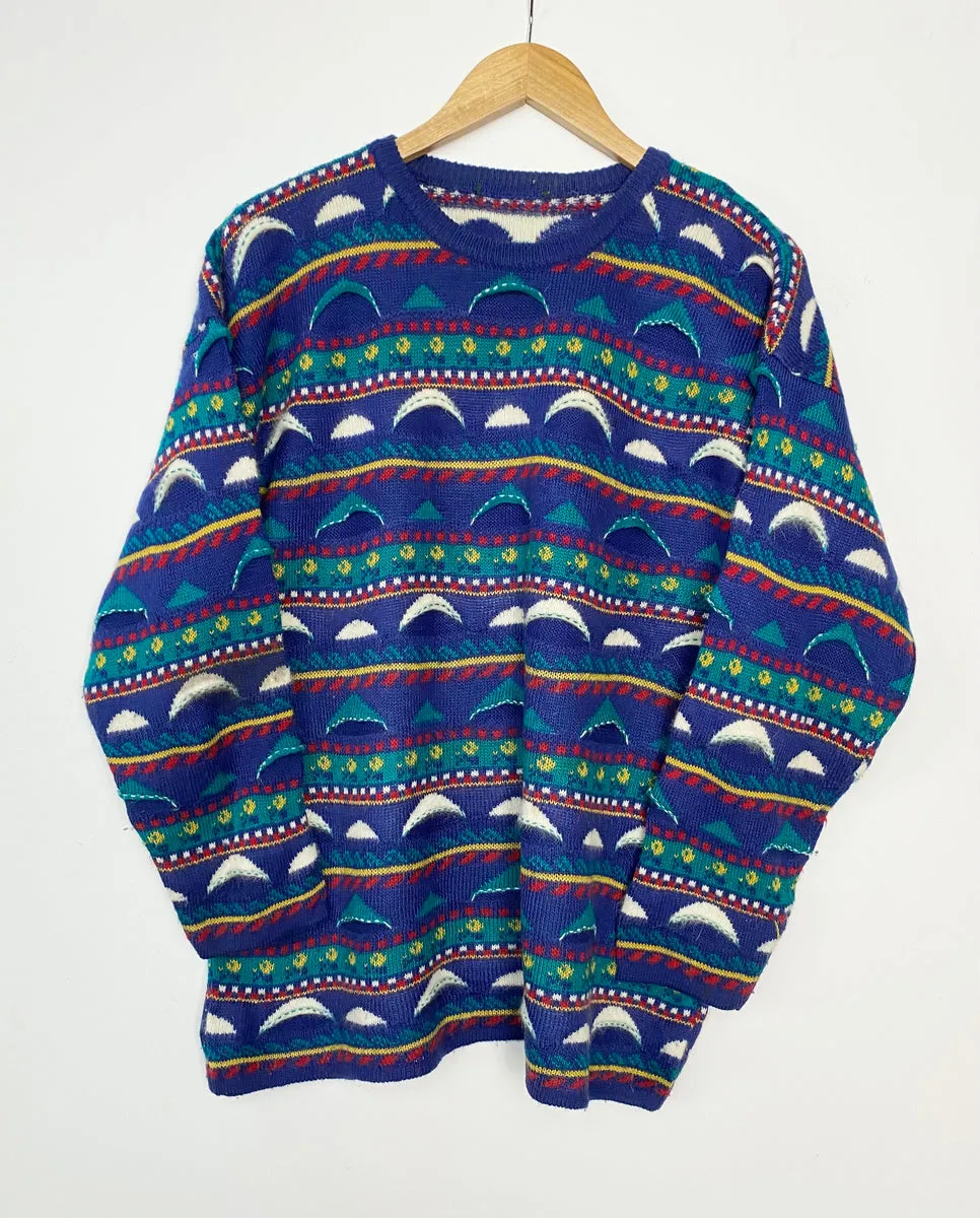 90s Grandad jumper (M)