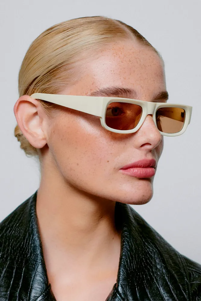 A Kjaerbede Jean Cream Sunglasses