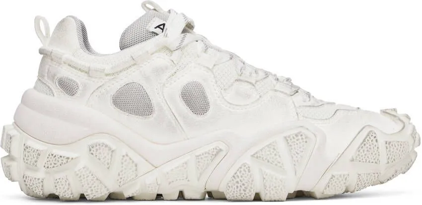 Acne Studios White Bolzter Tumbled Sneakers