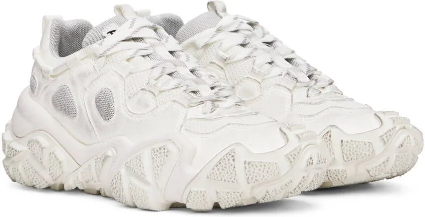 Acne Studios White Bolzter Tumbled Sneakers