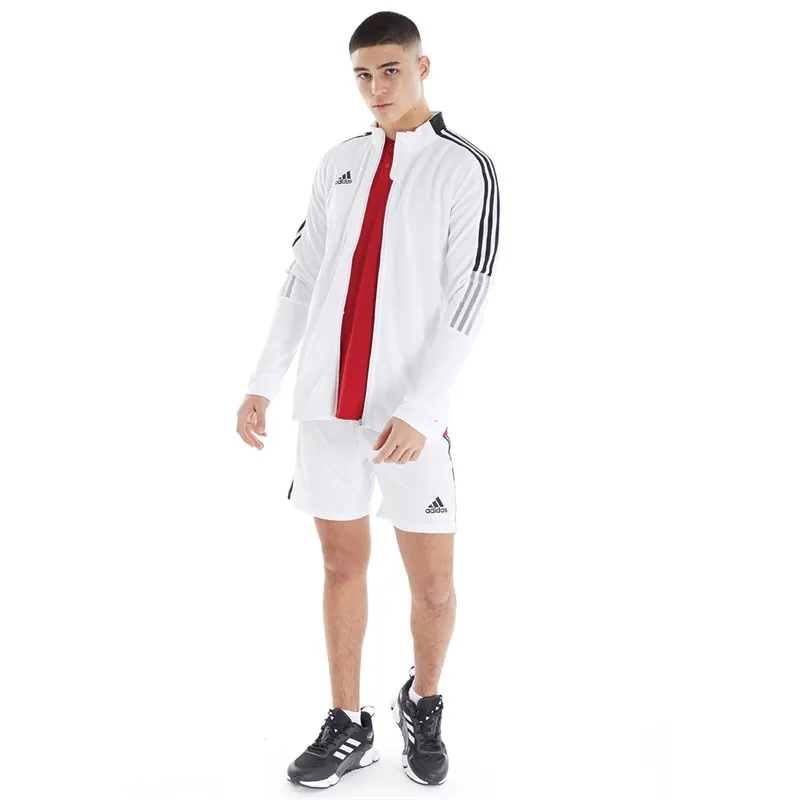 adidas Mens Tiro 21 Tracksuit Top White/Black