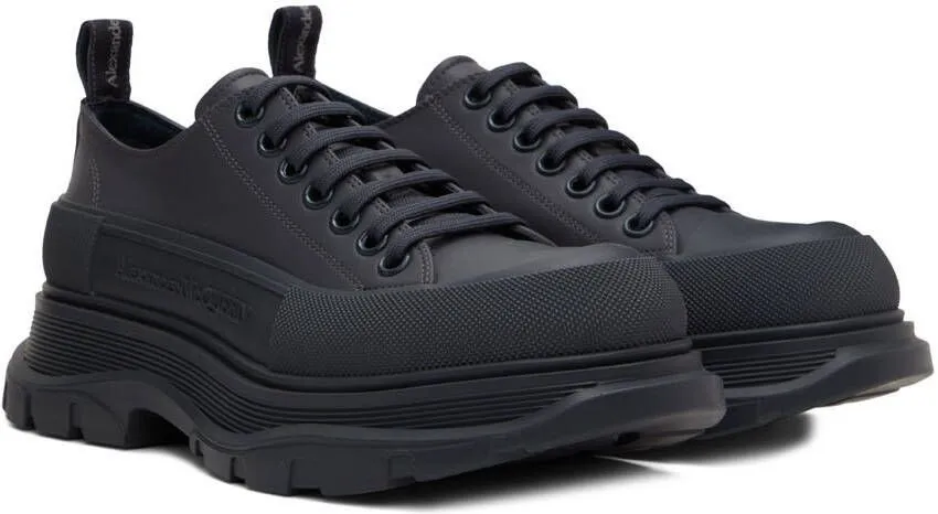 Alexander McQueen Black Tread Slick Sneakers