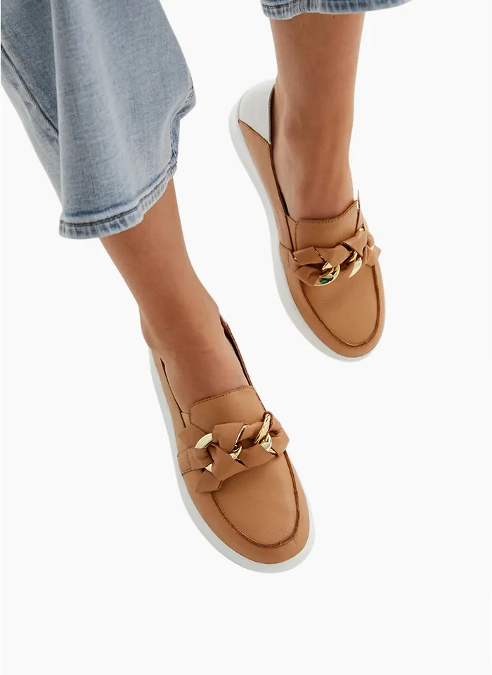 Alfie & Evie Mafia Loafer - Camel