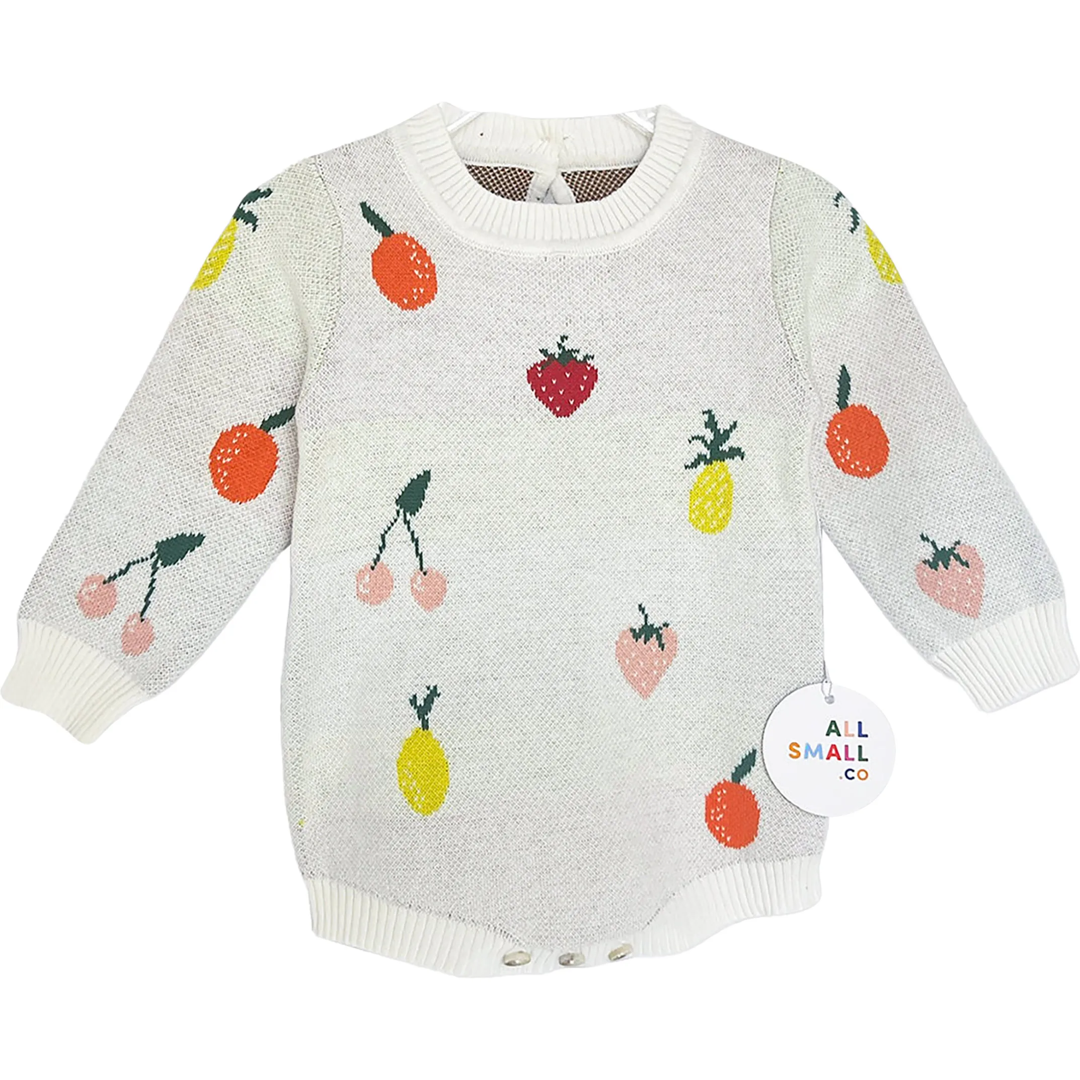 All Small Co Fruit Stand Romper, Prints