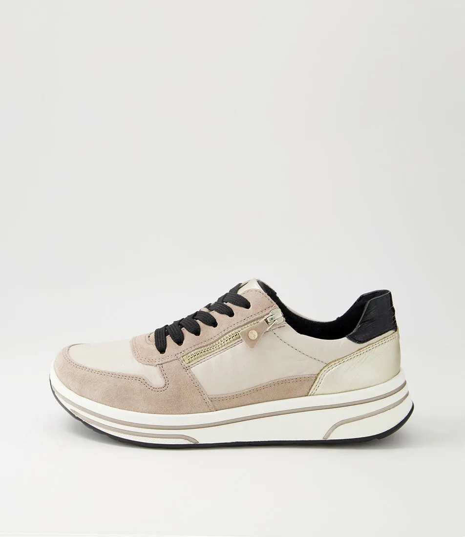 ARA Sapporo 40 Sand Schwarz Suedeleather Sneakers