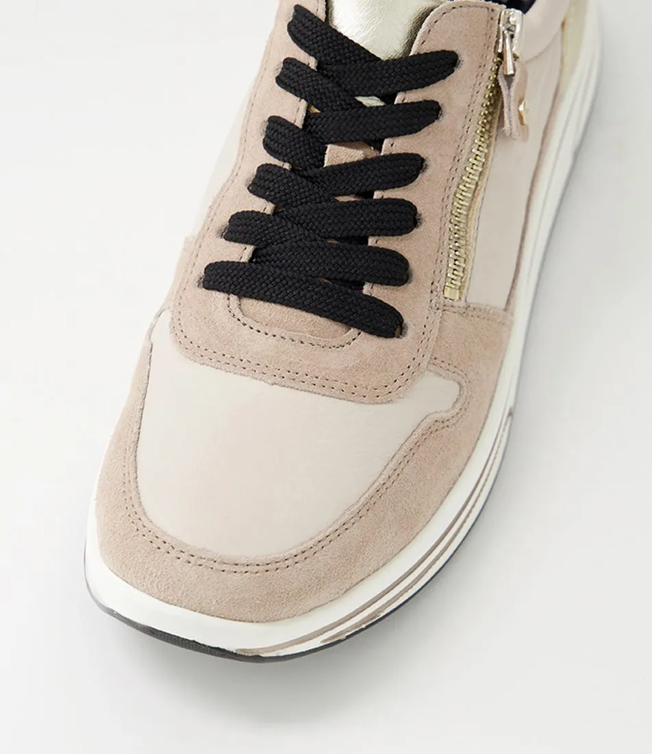 ARA Sapporo 40 Sand Schwarz Suedeleather Sneakers