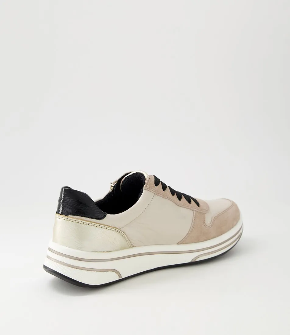 ARA Sapporo 40 Sand Schwarz Suedeleather Sneakers