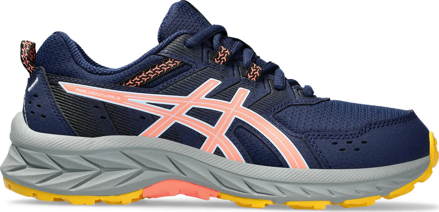 Asics Kids' Pre Venture 9 Grade School Blue Expanse/Sun Coral | Buy Asics Kids' Pre Venture 9 Grade School Blue Expans