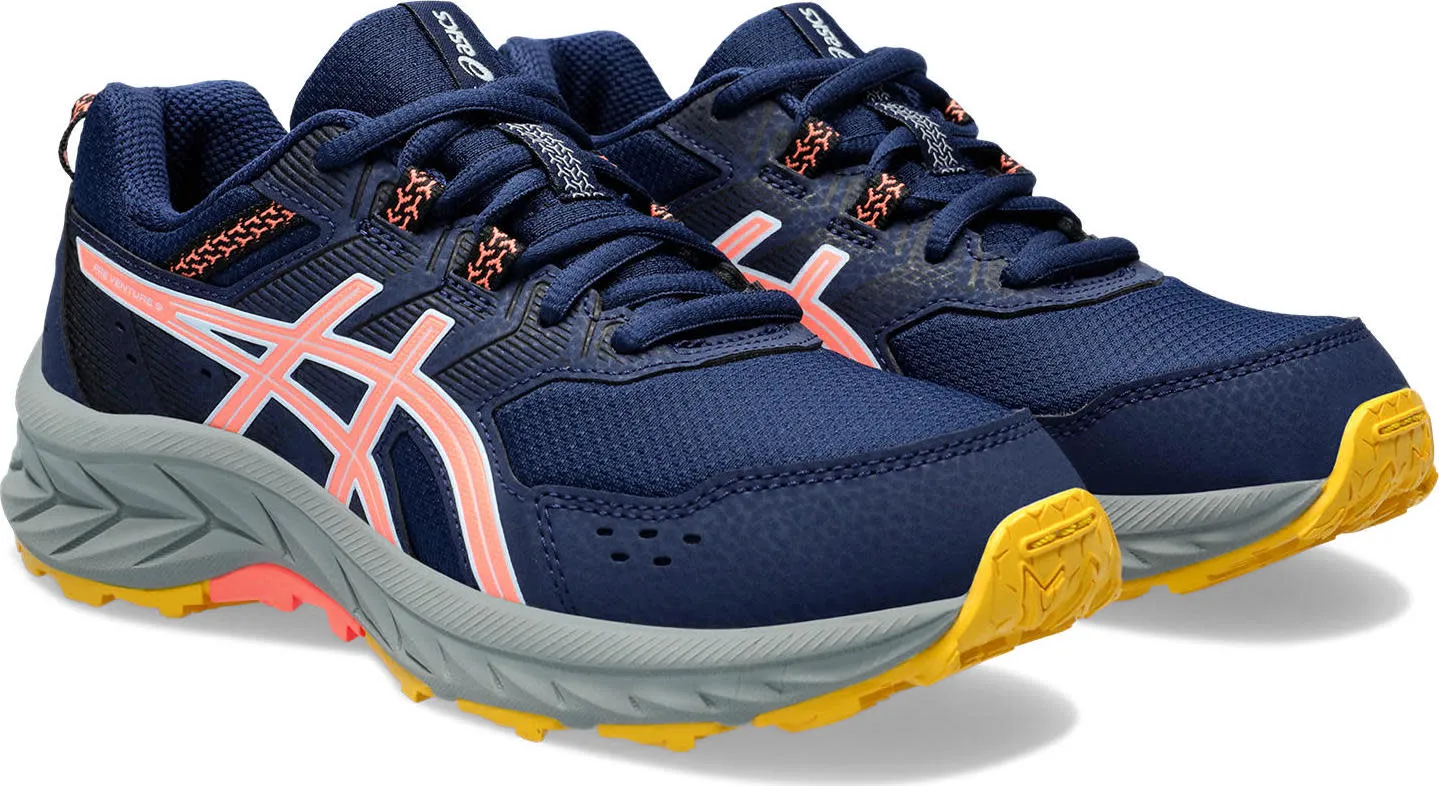 Asics Kids' Pre Venture 9 Grade School Blue Expanse/Sun Coral | Buy Asics Kids' Pre Venture 9 Grade School Blue Expans