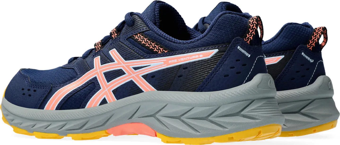 Asics Kids' Pre Venture 9 Grade School Blue Expanse/Sun Coral | Buy Asics Kids' Pre Venture 9 Grade School Blue Expans