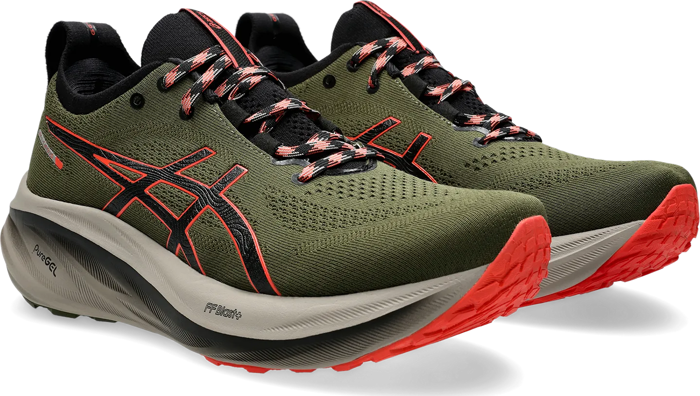 Asics Men's Gel-Nimbus 26 Tr Nature Bathing/Red Snapper | Buy Asics Men's Gel-Nimbus 26 Tr Nature Bathing/Red Snapper 