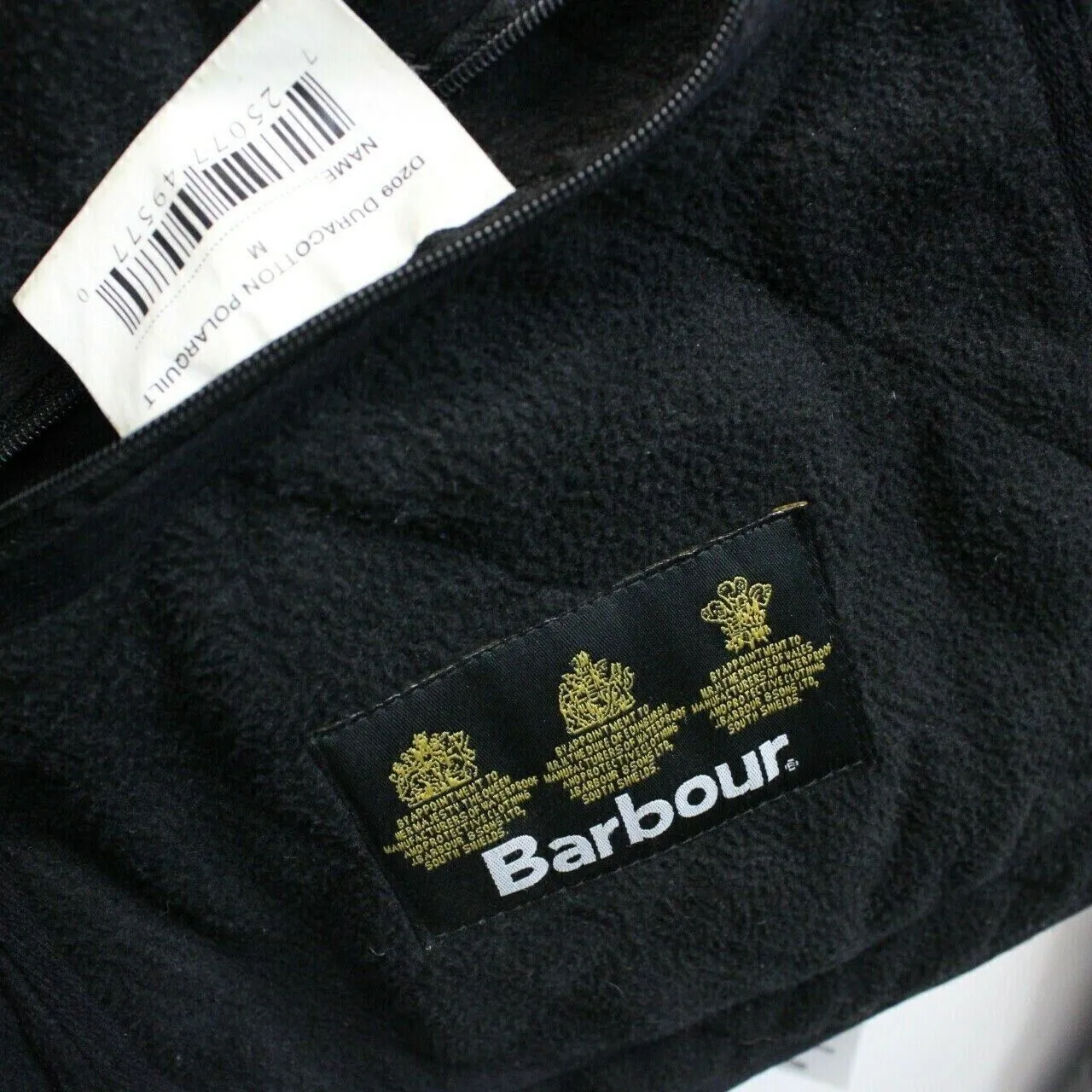 BARBOUR Duracotton Polarquilt Jacket Black | Medium