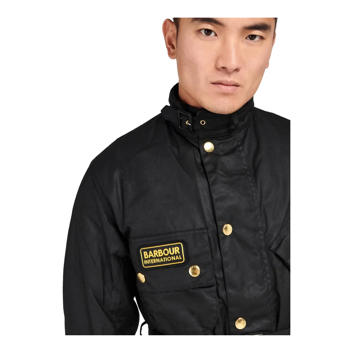 Barbour International Original Waxed Jacket in Black