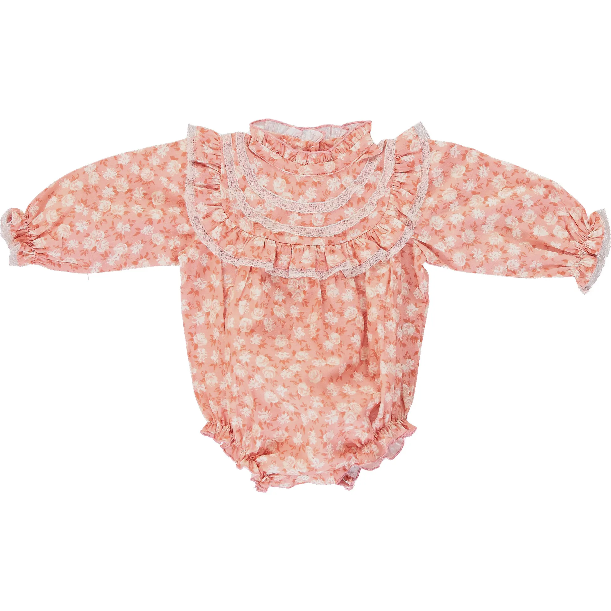 Bebe Organic Millie Romper, Powder Roses