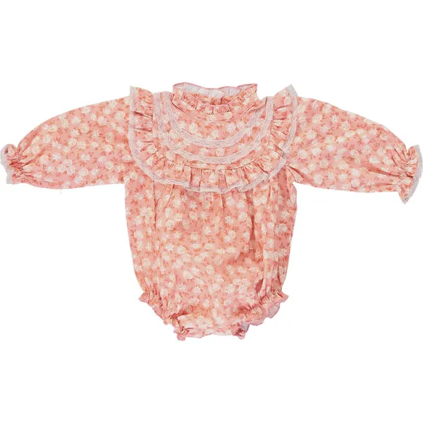 Bebe Organic Millie Romper, Powder Roses