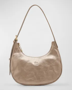 Belcanto Metallic Leather Shoulder Bag