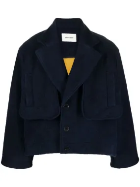 Big Bag Jacket - Navy Black Melange Orange