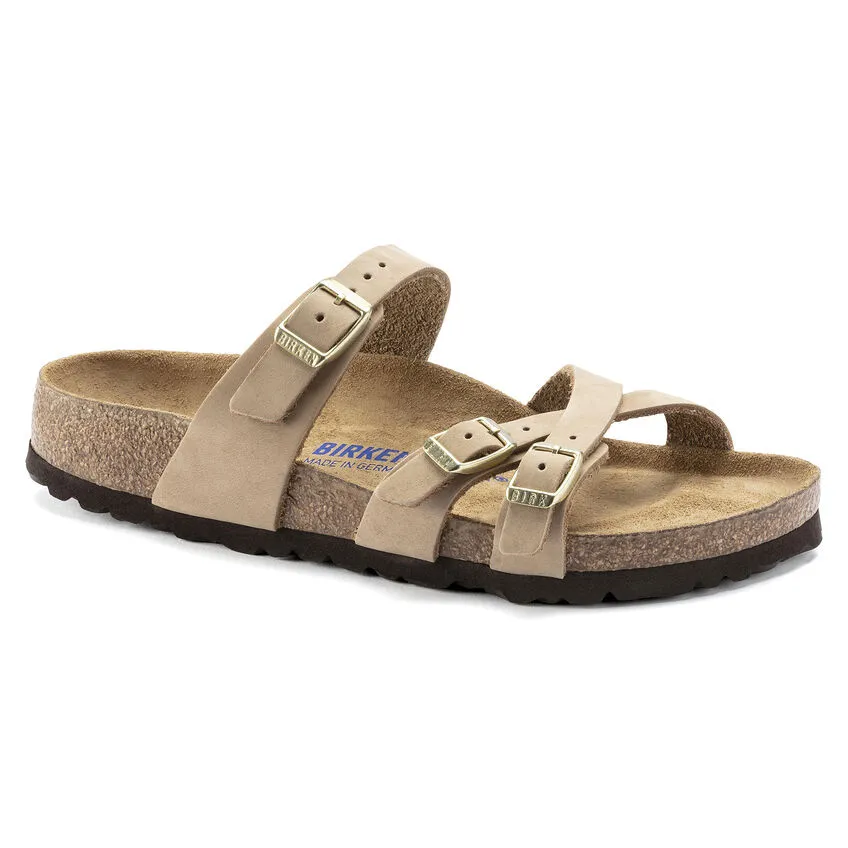 Birkenstock Franca Nubuck Soft Footbed Women's Sandals