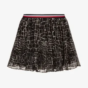 Black Animal Print Skirt