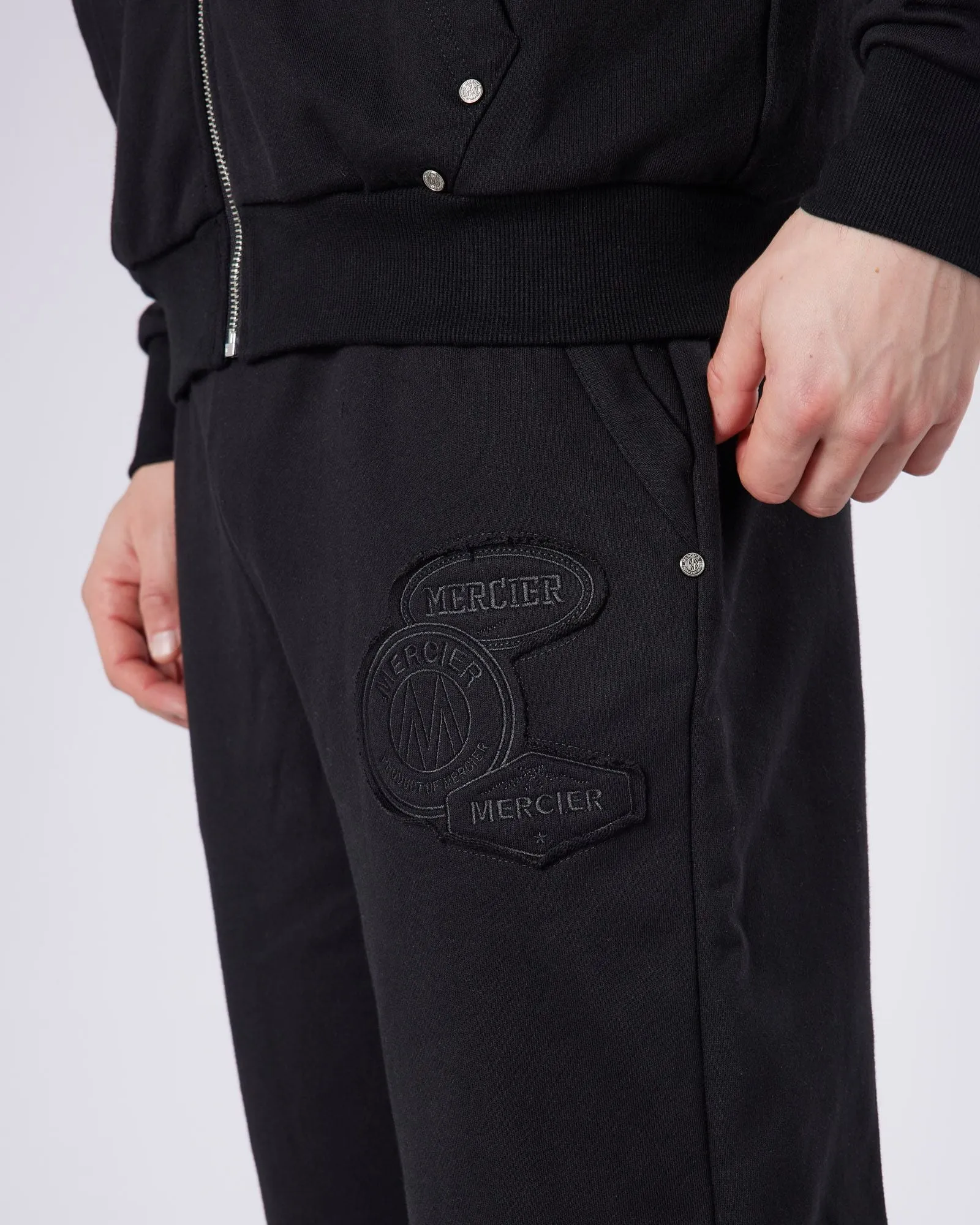 Black Relaxed Rivet OG Joggers