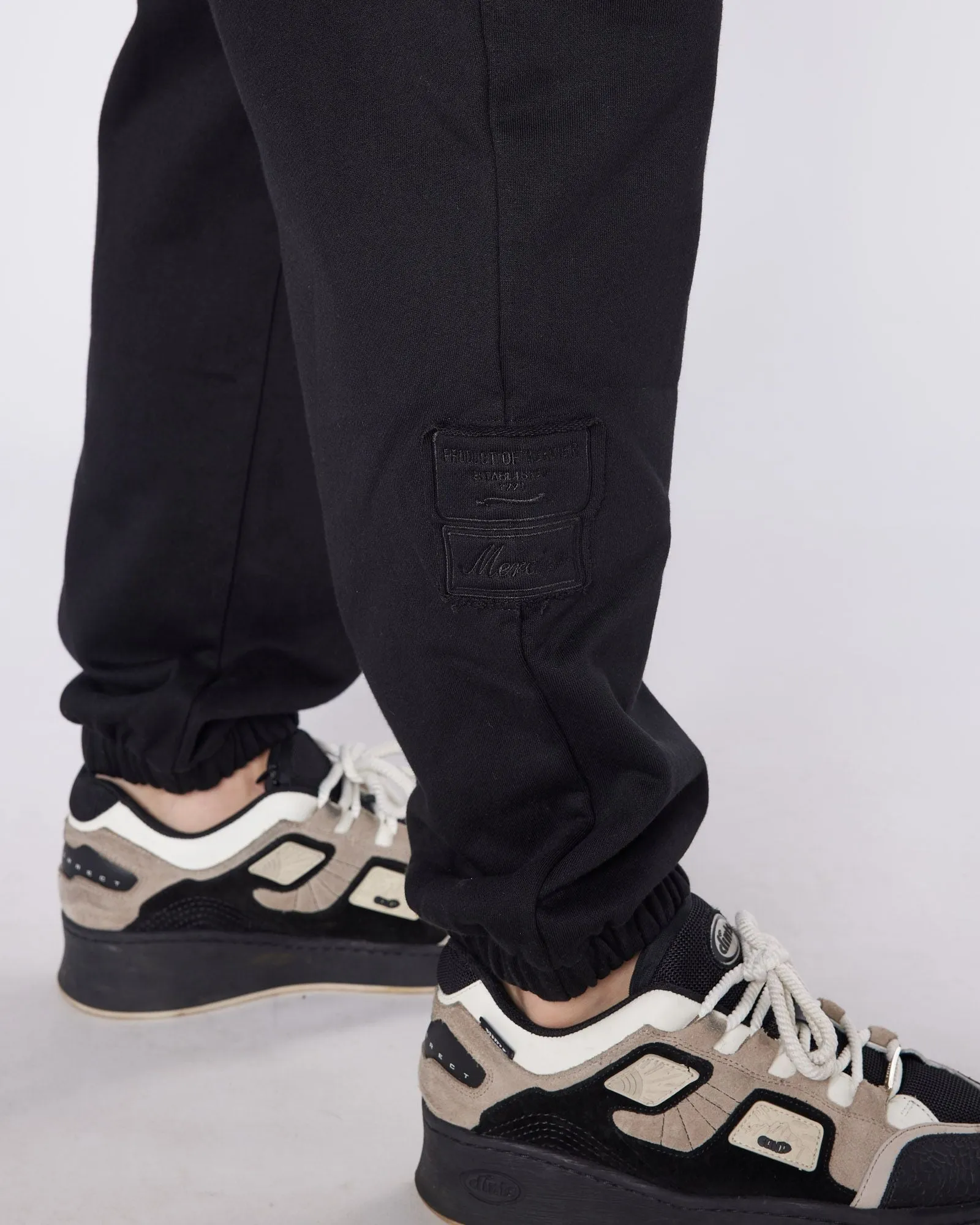 Black Relaxed Rivet OG Joggers