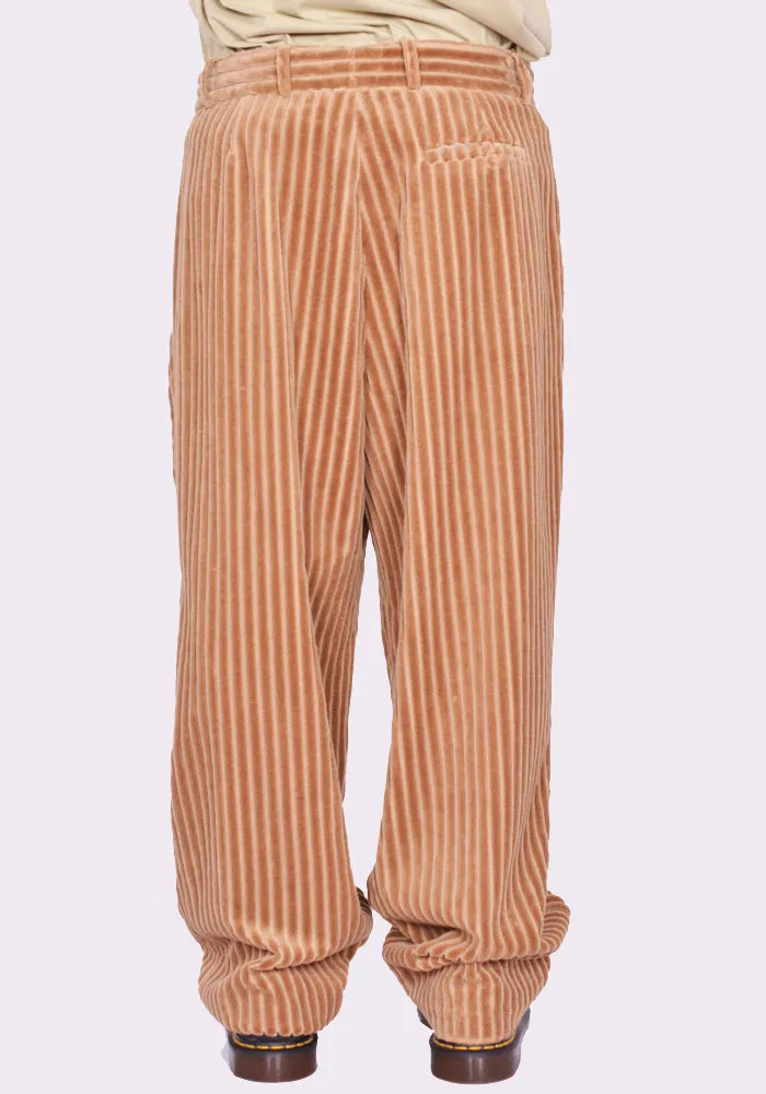 BLESS N 78 3040 ULTRA WIDE PLEATED TROUSERS JUMBO CORDUROY BEIGE (New season FW24)