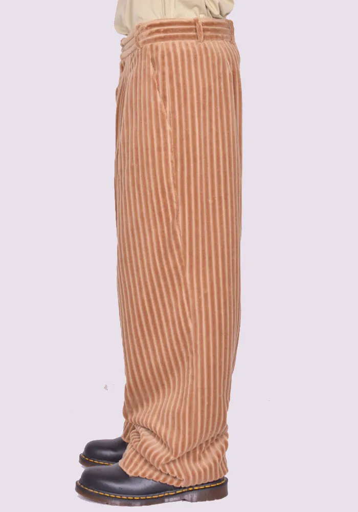 BLESS N 78 3040 ULTRA WIDE PLEATED TROUSERS JUMBO CORDUROY BEIGE (New season FW24)