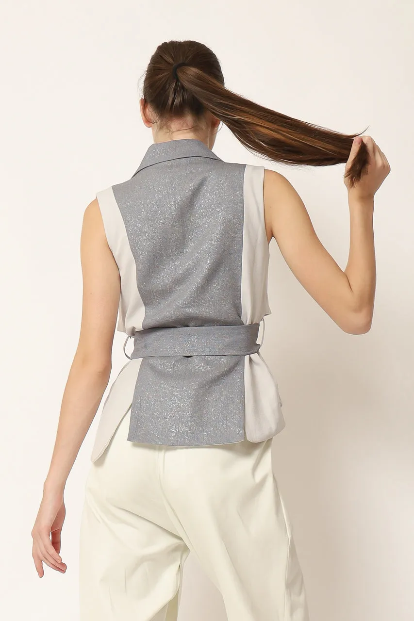 Bloom et Champs Vest Jinjet Grey Glitter