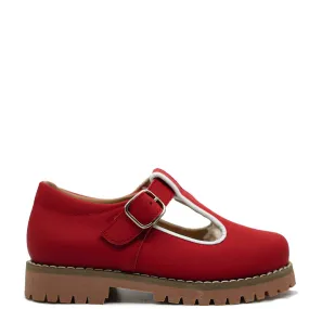 Blublonc Red Gum T Strap Loafer