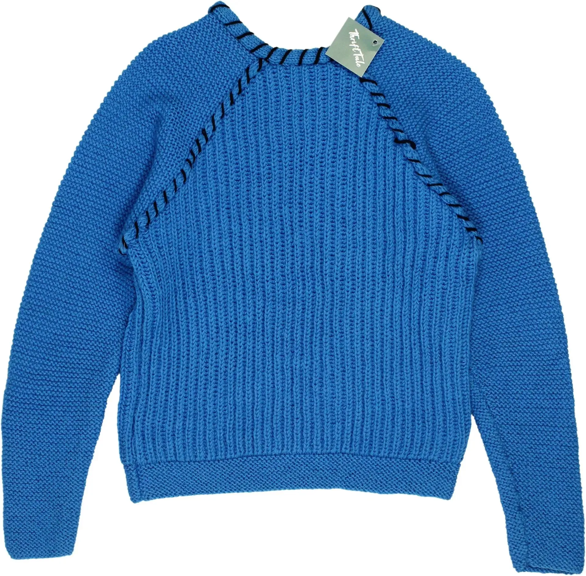 Blue Handmade Jumper | ThriftTale