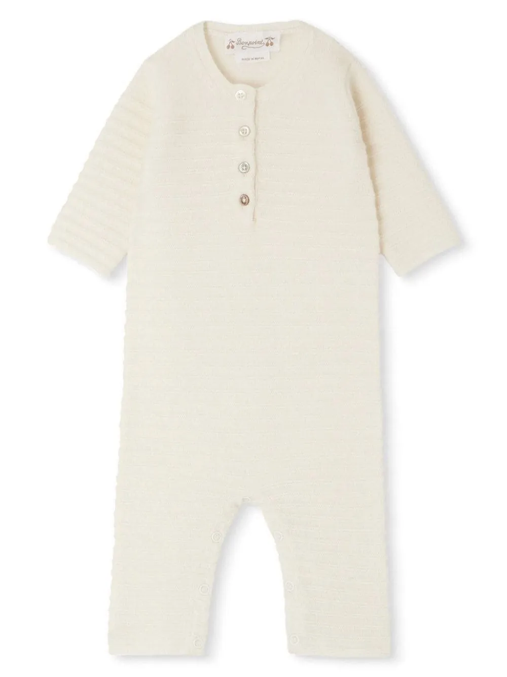 BONPOINT White Cashmere Gillis Romper