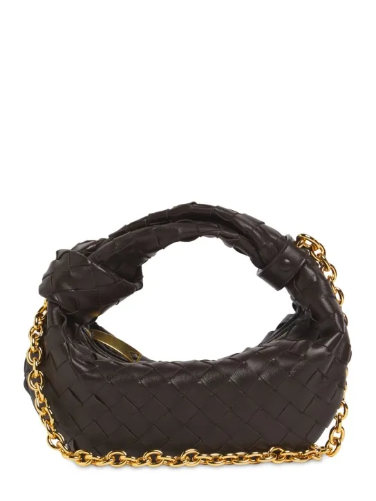 Bottega Veneta   Mini Jodie leather top handle bag 