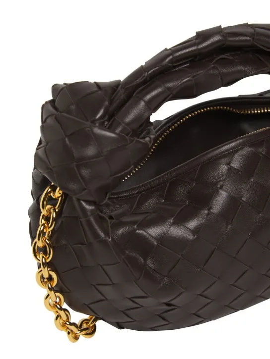 Bottega Veneta   Mini Jodie leather top handle bag 