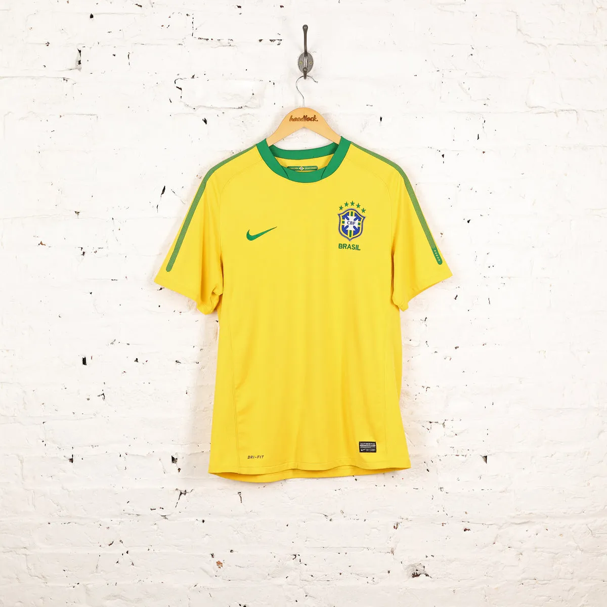 Brazil Nike 2010 Nike Home Football Shirt - Yellow - M