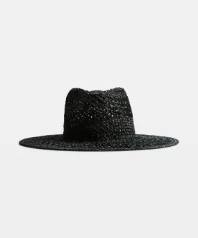 Brixton Joanna Open Weave Hat Black