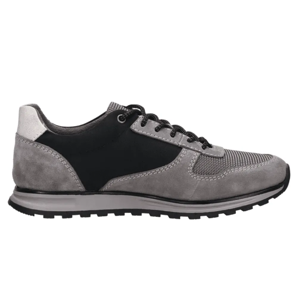 Bugatti Mens Cirino Grey and Black Trainers