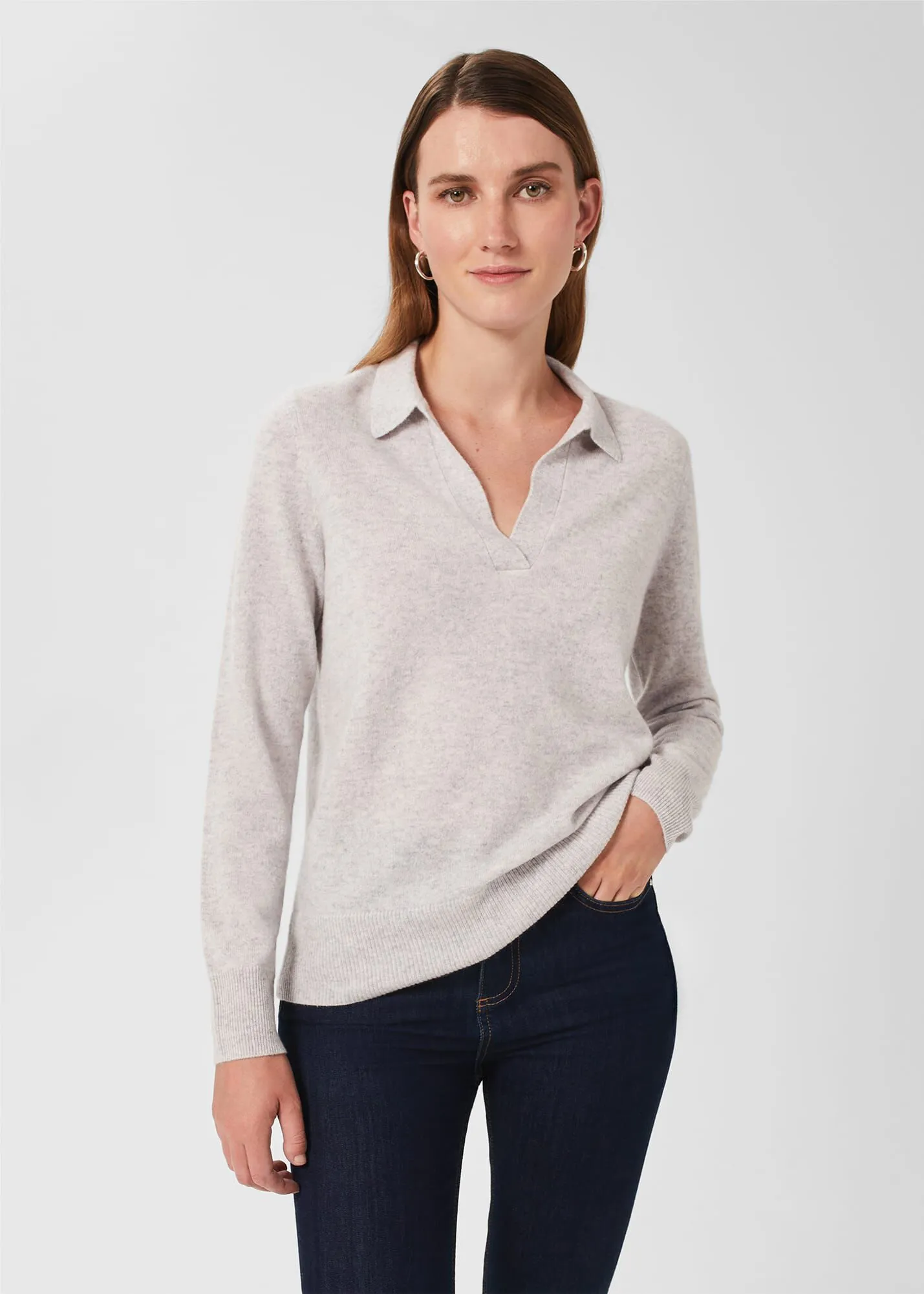 Cashmere Kayla Collared Jumper 