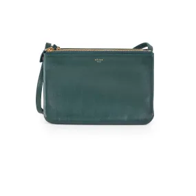 Celine Trio Bag Lambskin Green