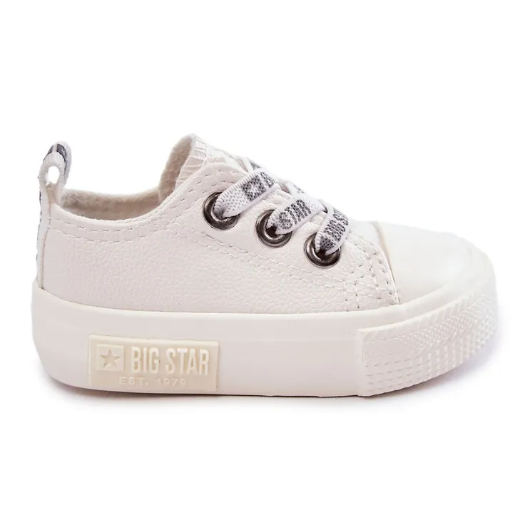 Children's Leather Sneakers Big Star KK374058 White