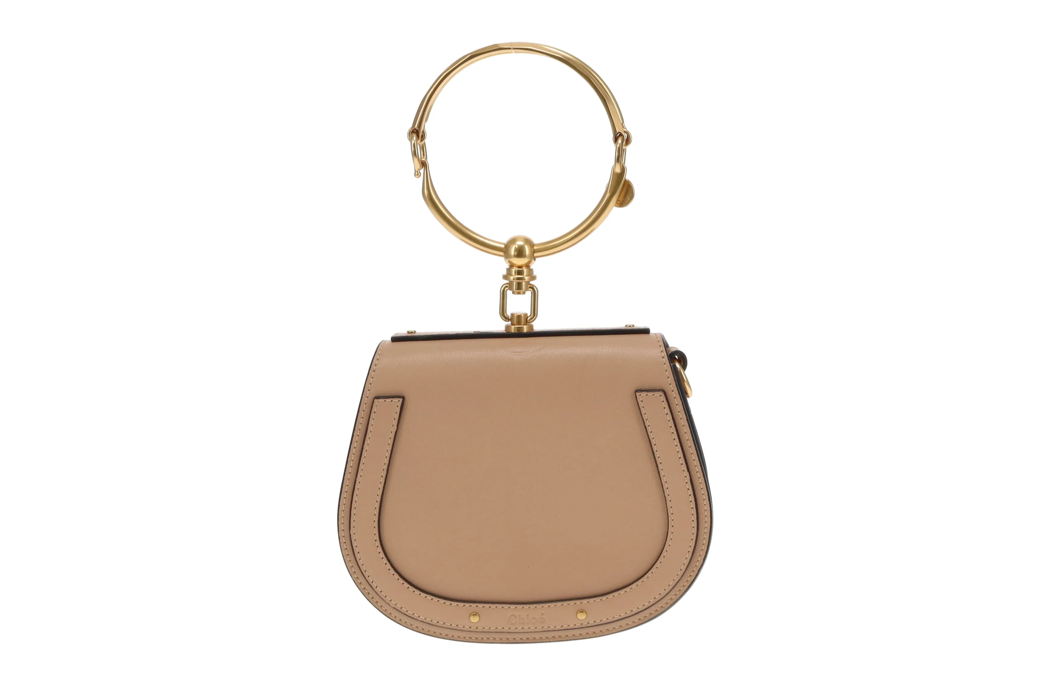 Chloe Beige Leather Nile Bracelet Bag