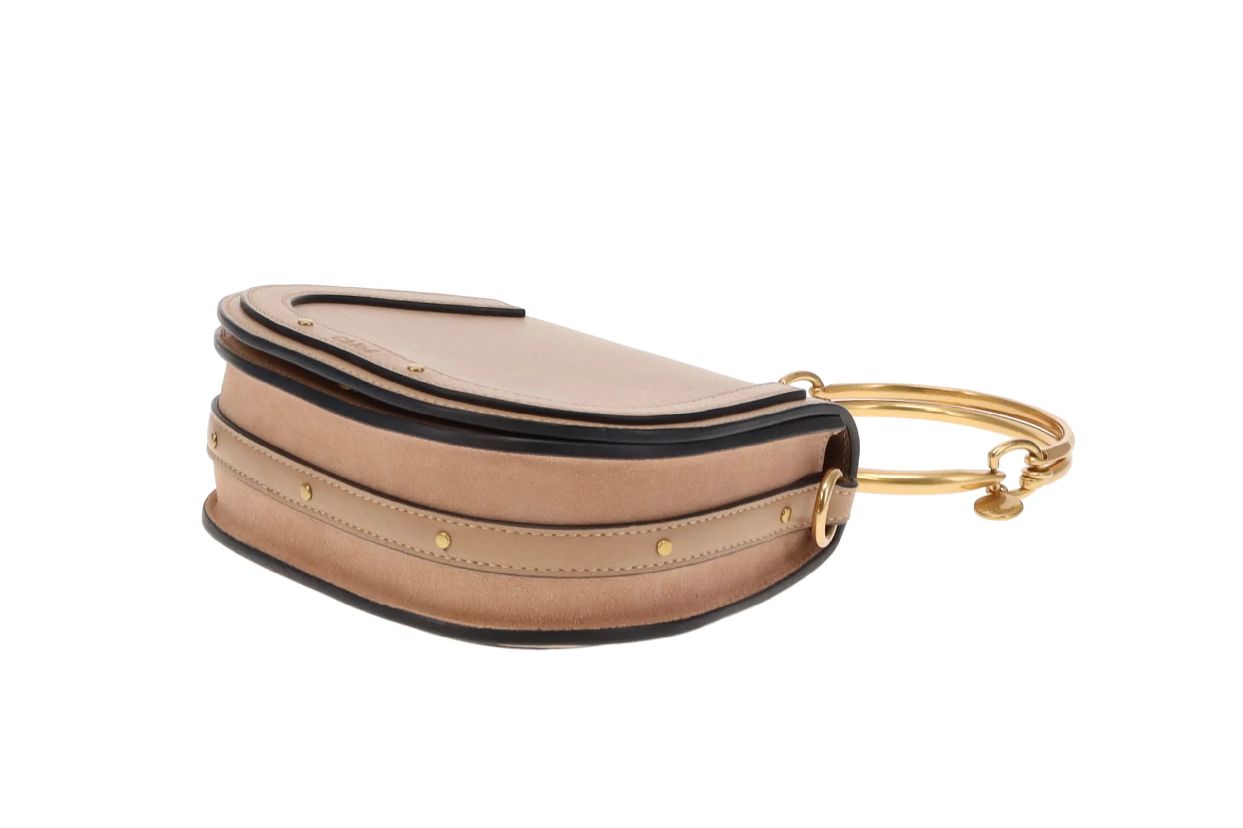 Chloe Beige Leather Nile Bracelet Bag