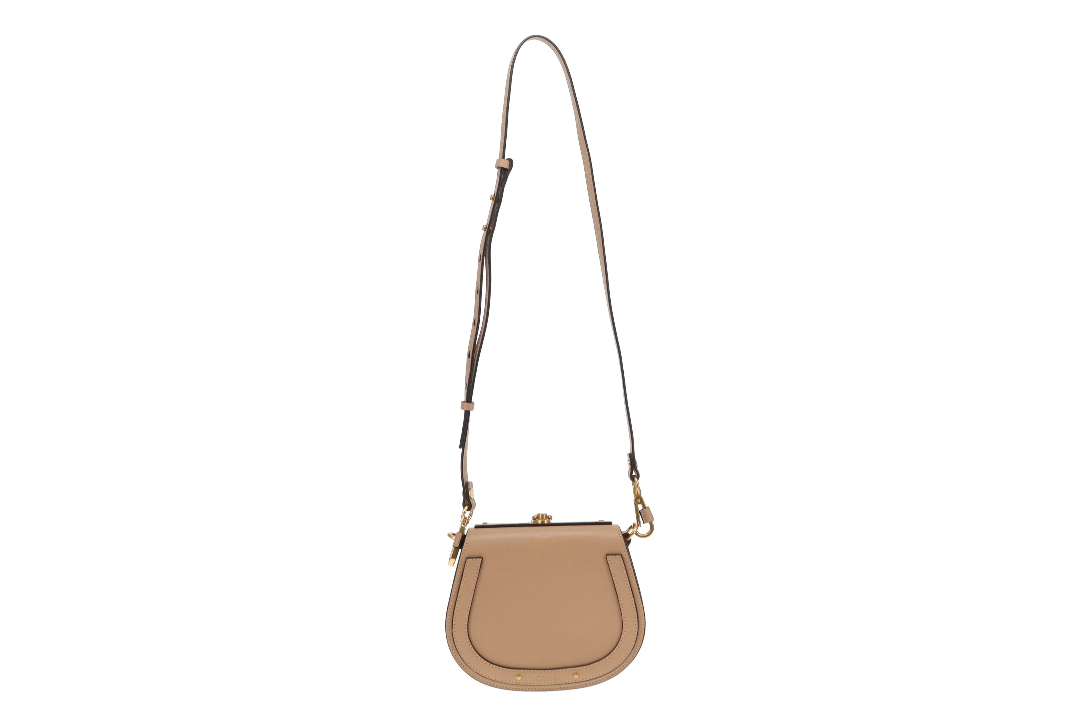 Chloe Beige Leather Nile Bracelet Bag