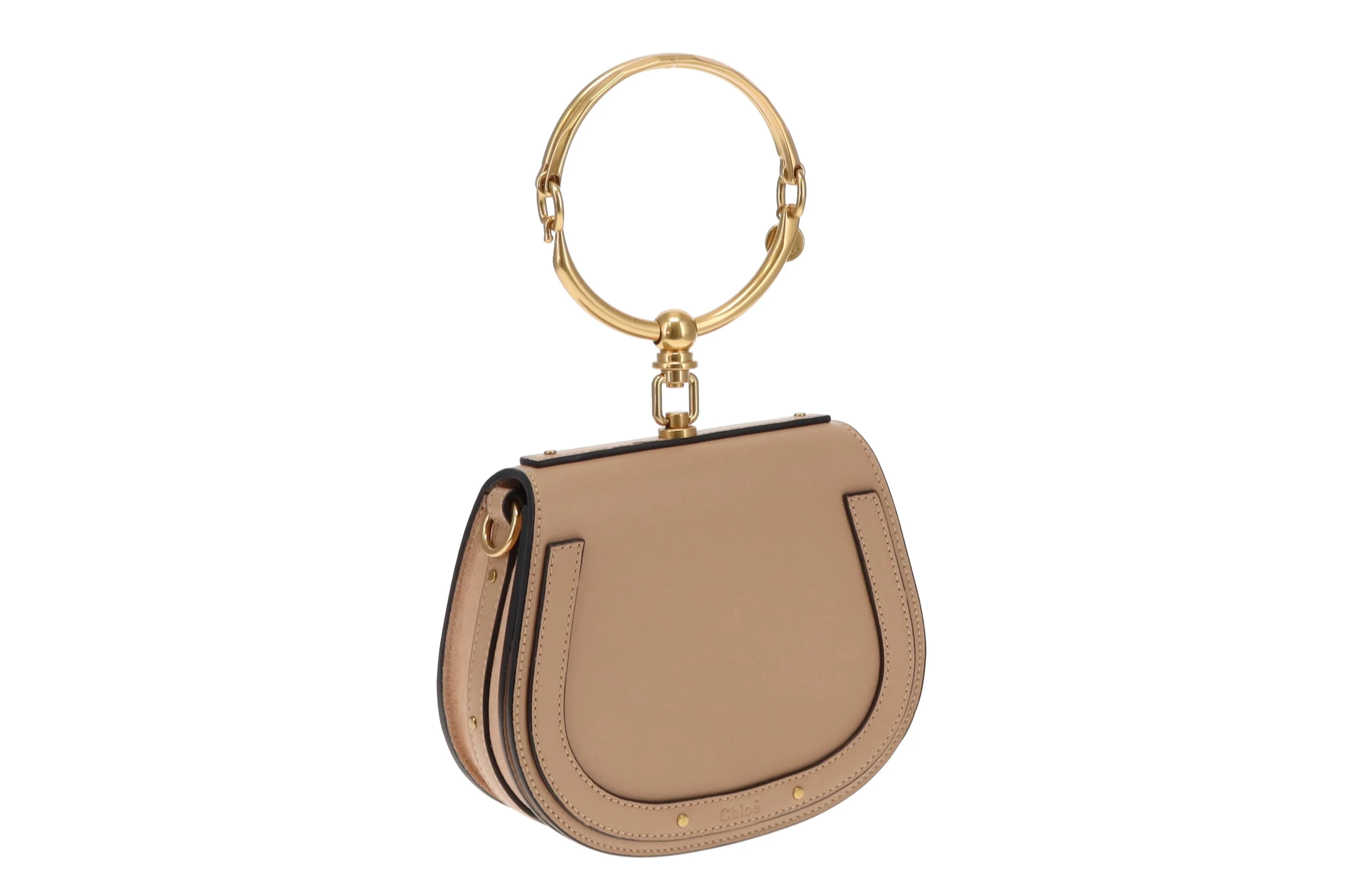 Chloe Beige Leather Nile Bracelet Bag