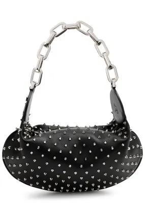 CHRISTIAN LOUBOUTIN Le 54 spike-embellished leather shoulder bag -                         -                     -              